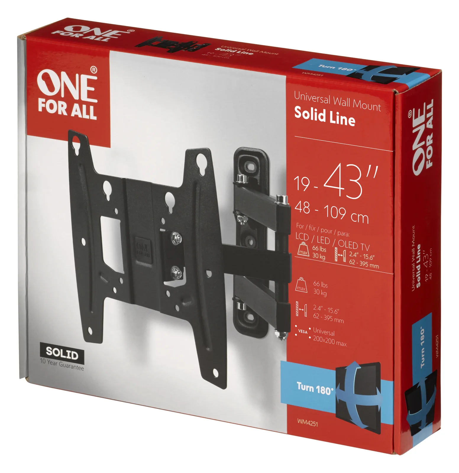 One for All SOLID WM 4251 - Klammer für TV (einstellbarer Arm), Ansicht 2