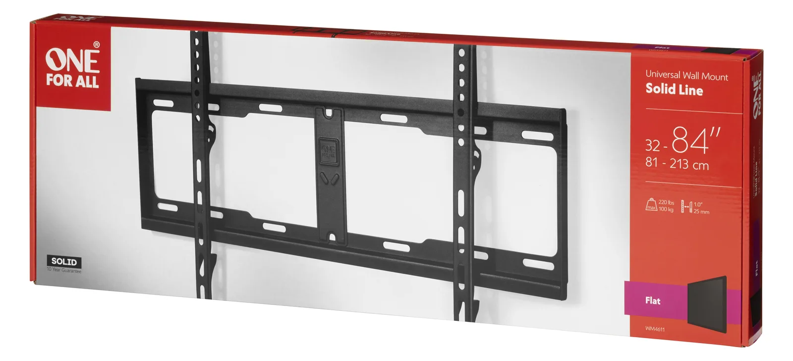 One for All SOLID WM 4611 - Klammer für Flachbildschirm (schmal), Ansicht 3