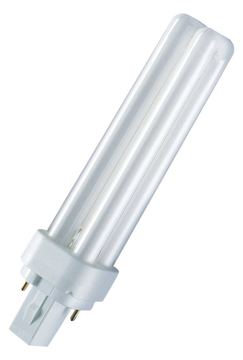 Osram DULUX D - Nicht integrierte kompakte fluoreszierende Glühlampe - 10 W Warmweiß (2700-3300K) von LumaTech