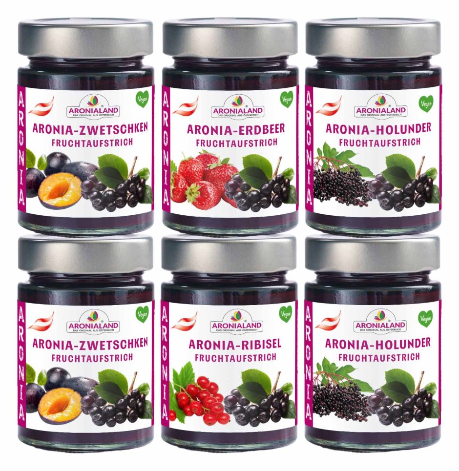 Aronia-Fruchtaufstrich Kollektion
