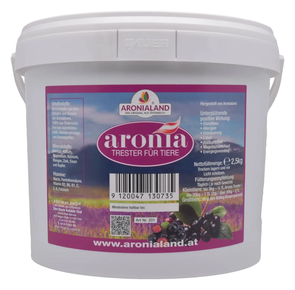 Aronia Trester für Tiere 2,5 kg im Eimer — Bild 2