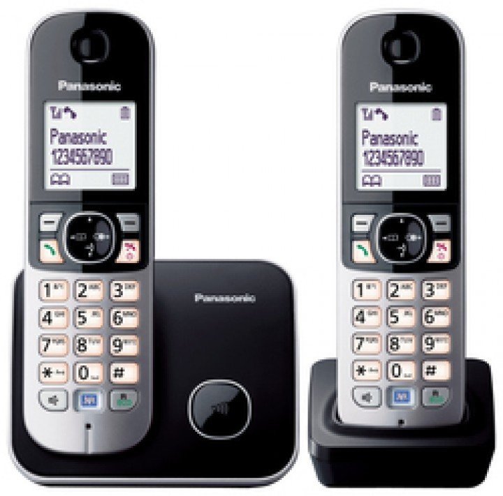 Panasonic KX-TG6812 - Schnurlostelefon mit Rufnummernanzeige