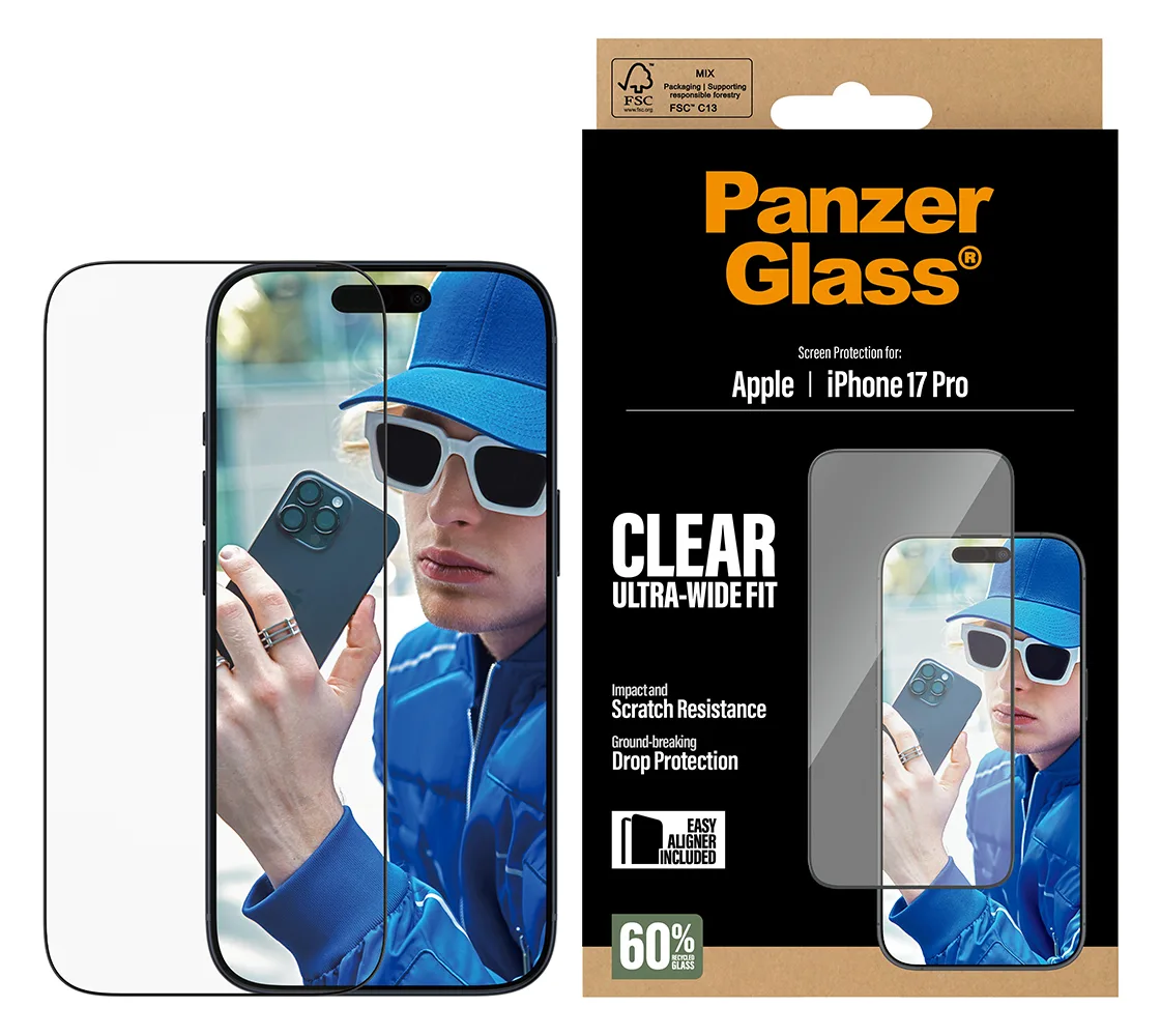 PanzerGlass Bildschirmschutz für Handy - Ultra-Wide Fit mit EasyAligner - 145,75 x 67,64 mm 0,71 mm, Ansicht 4