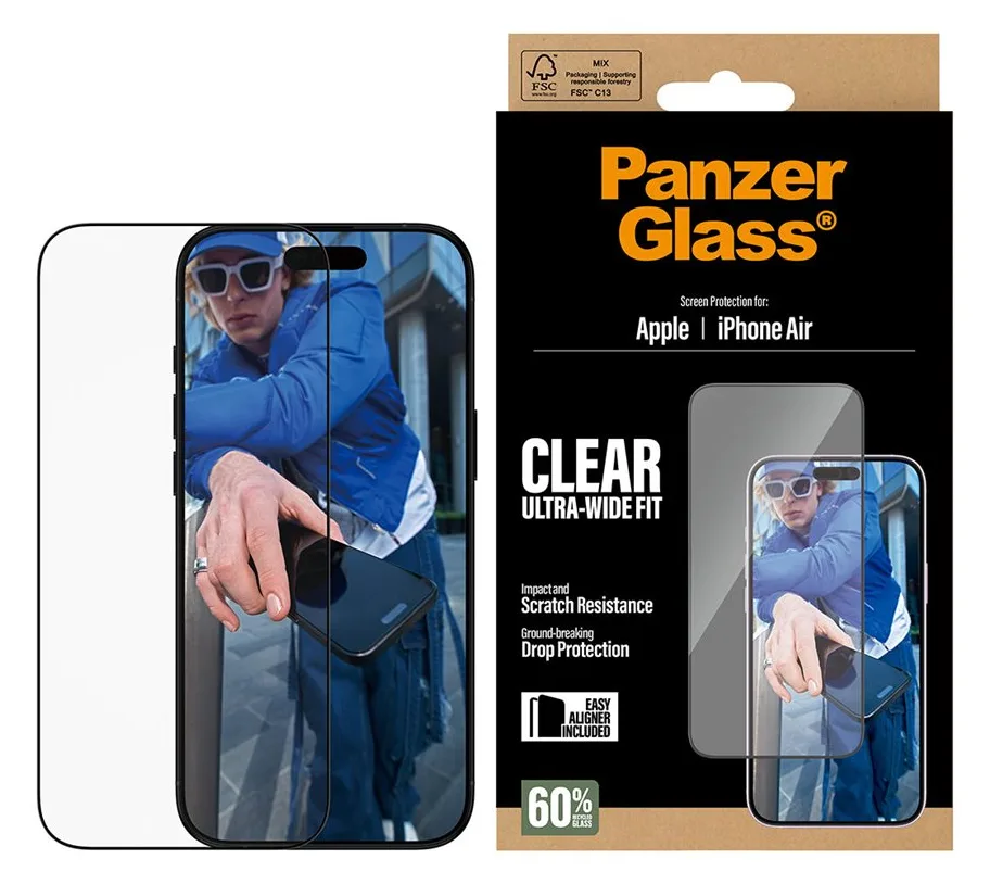 PanzerGlass Bildschirmschutz für Handy - Ultra-Wide Fit mit EasyAligner - 151,98 x 70,52 mm 0,71 mm, Ansicht 3