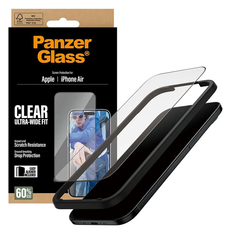PanzerGlass Bildschirmschutz für Handy - Ultra-Wide Fit mit EasyAligner - 151,98 x 70,52 mm 0,71 mm, Ansicht 4