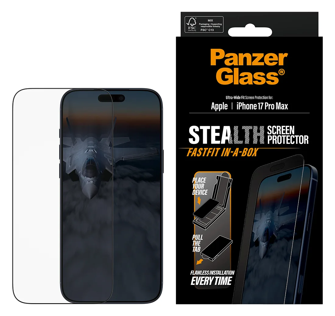 PanzerGlass Bildschirmschutz für Handy - UWF stealth, EN - Apple - iPhone 17 Pro Max, Ansicht 4
