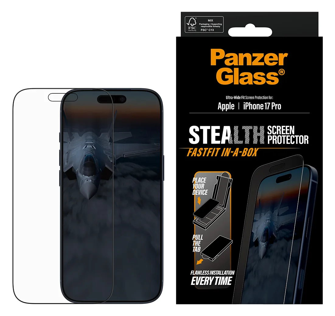PanzerGlass Bildschirmschutz für Handy - UWF stealth, EN - Apple - iPhone 17 Pro, Ansicht 3