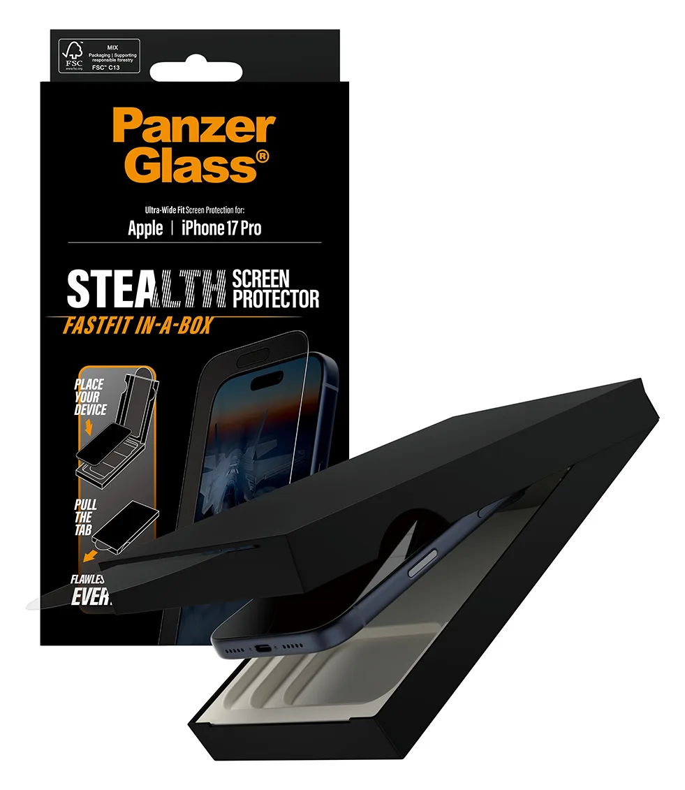 PanzerGlass Bildschirmschutz für Handy - UWF stealth, EN - Apple - iPhone 17 Pro, Ansicht 4