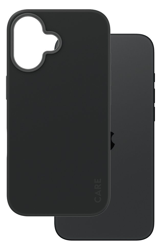 PanzerGlass CARE - iPhone 16 Case - kompatibel mit MagSafe - Thermoplastisches Polyurethan (TPU) - Schwarz