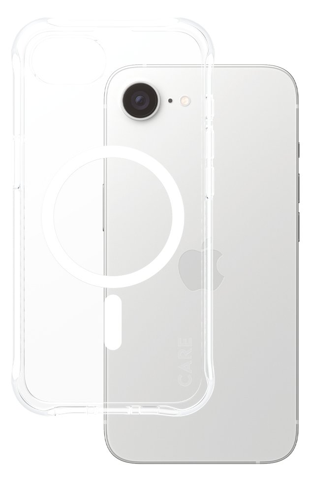 PanzerGlass CARE - iPhone 16e Case - kompatibel mit MagSafe - Thermoplastisches Polyurethan (TPU) - Weiß