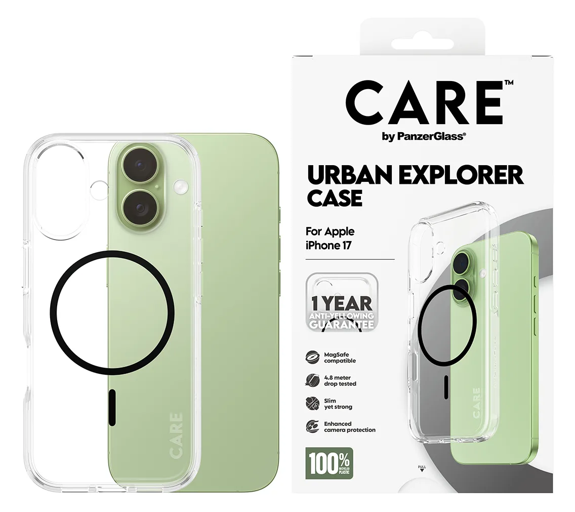 PanzerGlass CARE by Flagship Case Transparent Urban Combat w. Black MagSafe iPhone - Apple - iPhone 17, Ansicht 2