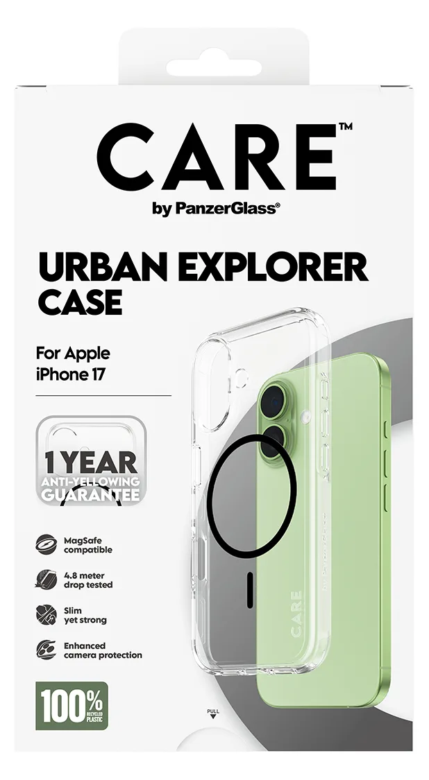 PanzerGlass CARE by Flagship Case Transparent Urban Combat w. Black MagSafe iPhone - Apple - iPhone 17, Ansicht 3