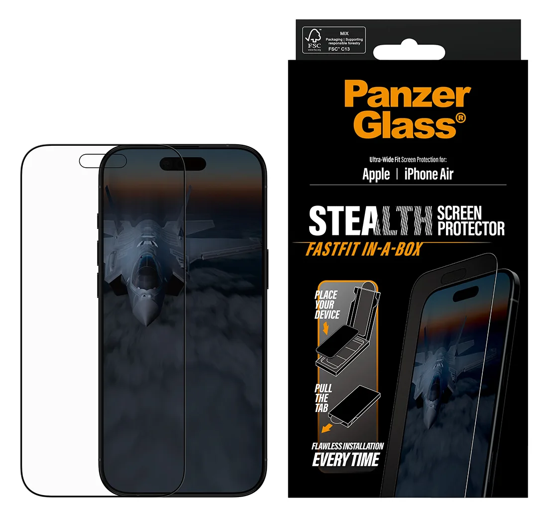 PanzerGlass Displayschutz Stealth Ultra Wide Fit iPhone Air, Ansicht 3