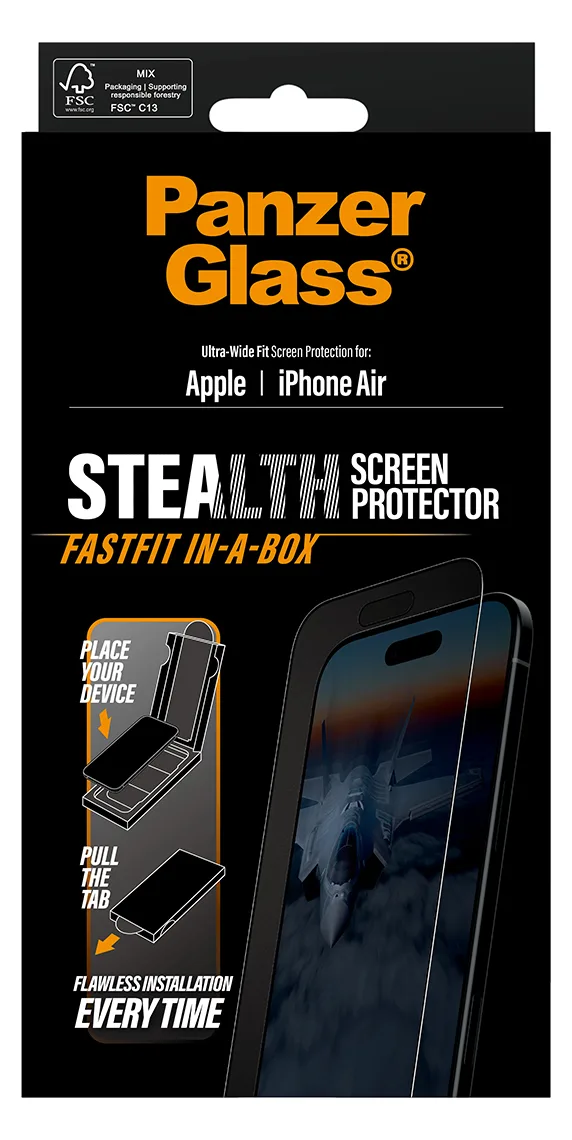 PanzerGlass Displayschutz Stealth Ultra Wide Fit iPhone Air, Ansicht 4