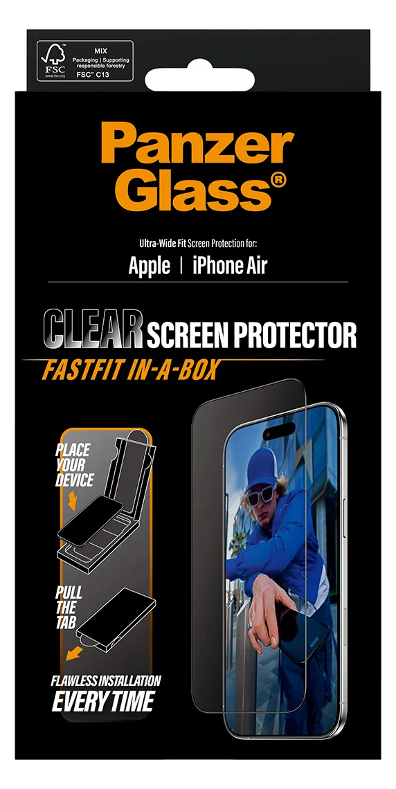 PanzerGlass Displayschutz Ultra Wide Fastfit iPhone Air, Ansicht 4