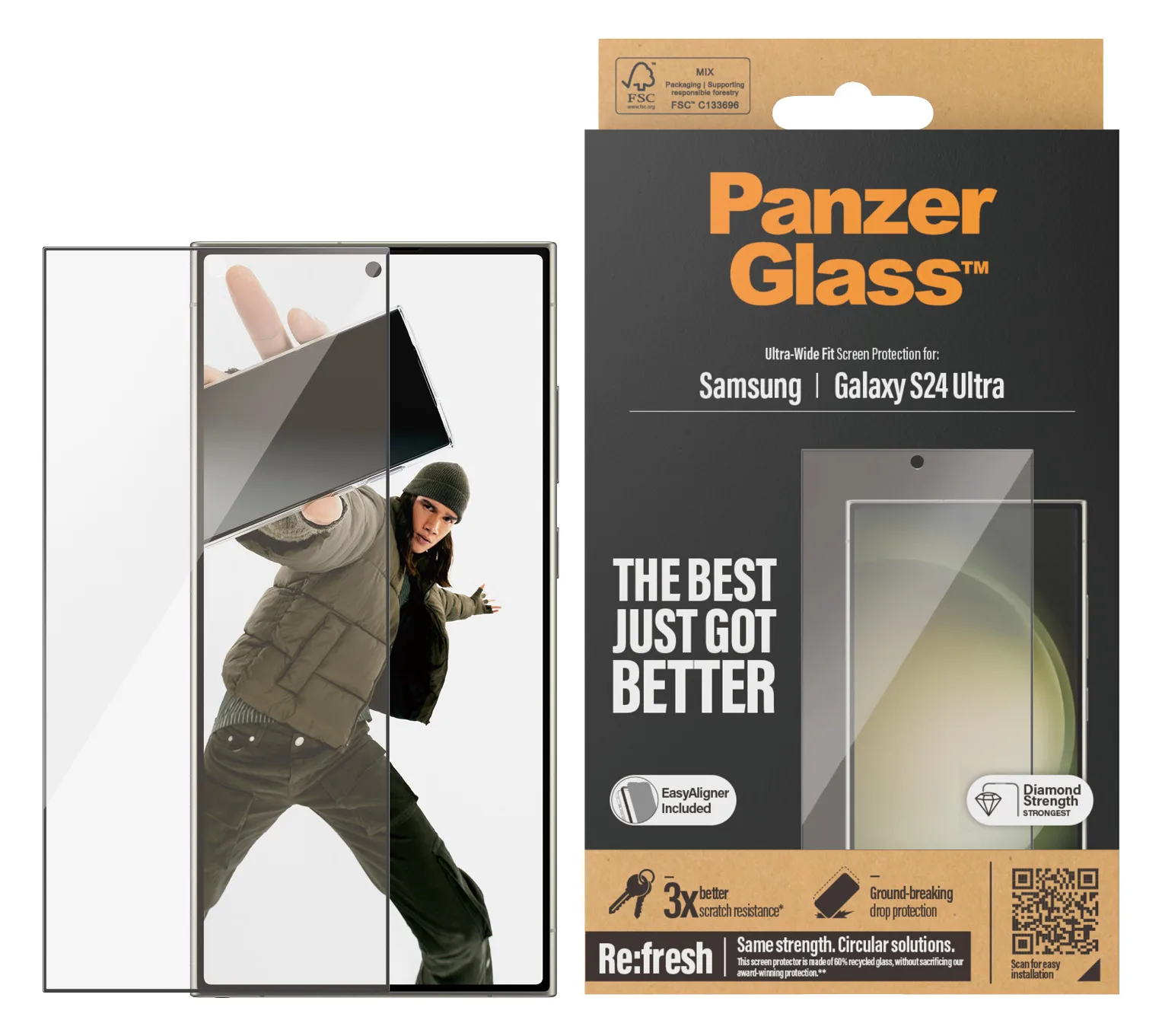 PanzerGlass Samsung Galaxy S24 Ultra UWF wA, Ansicht 4