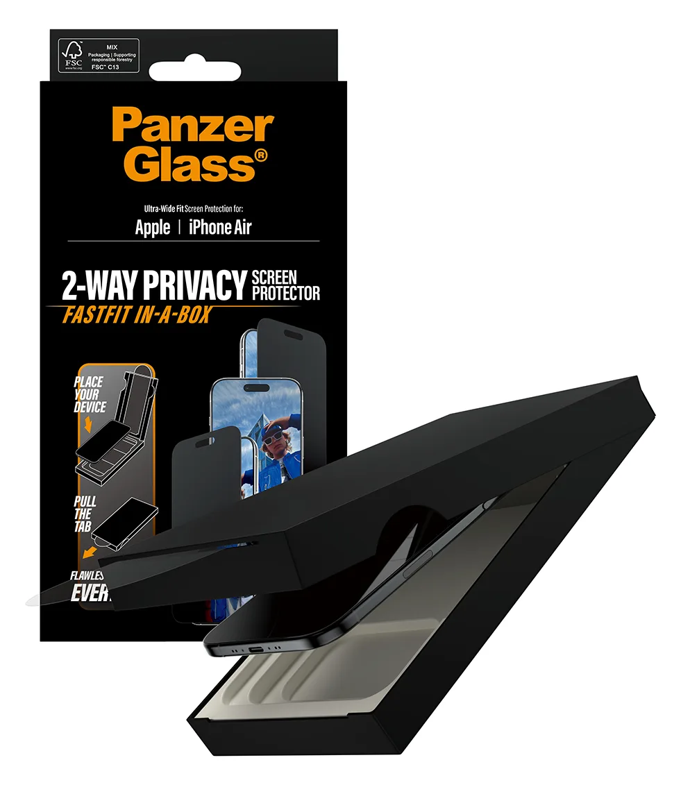 PanzerGlass Ultra Wide Fit Privacy Fastfit iPhone Air, Ansicht 4
