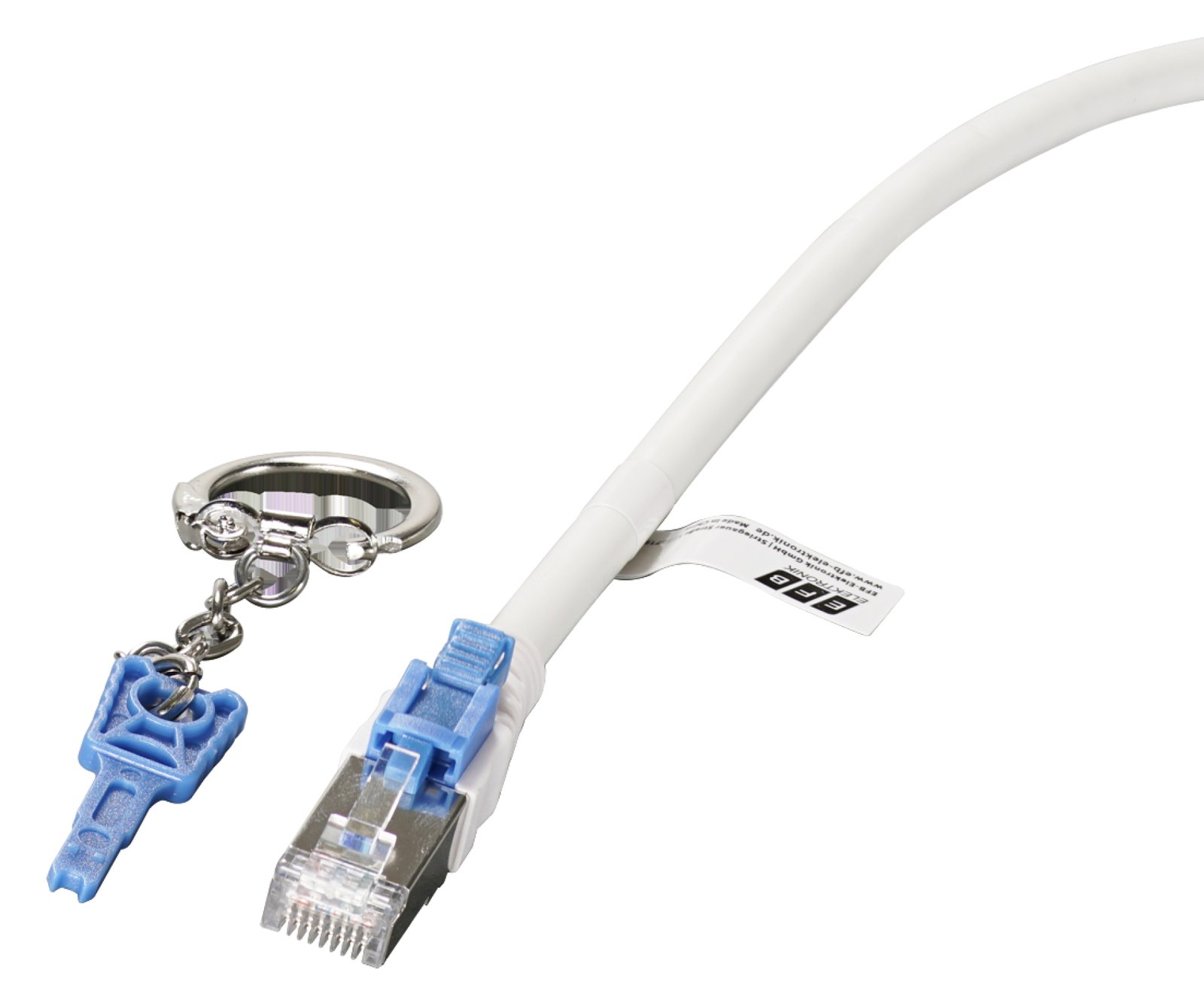 Patch cord lock key - Blau