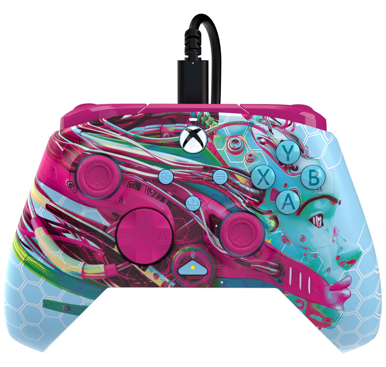 PDP Controller kabelgb.Rematch AndroidDreams GlowinDark XboX