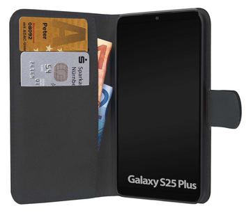 PEDEA Book Cover Classic für Samsung Galaxy S25+ 5G schwarz von LumaTech