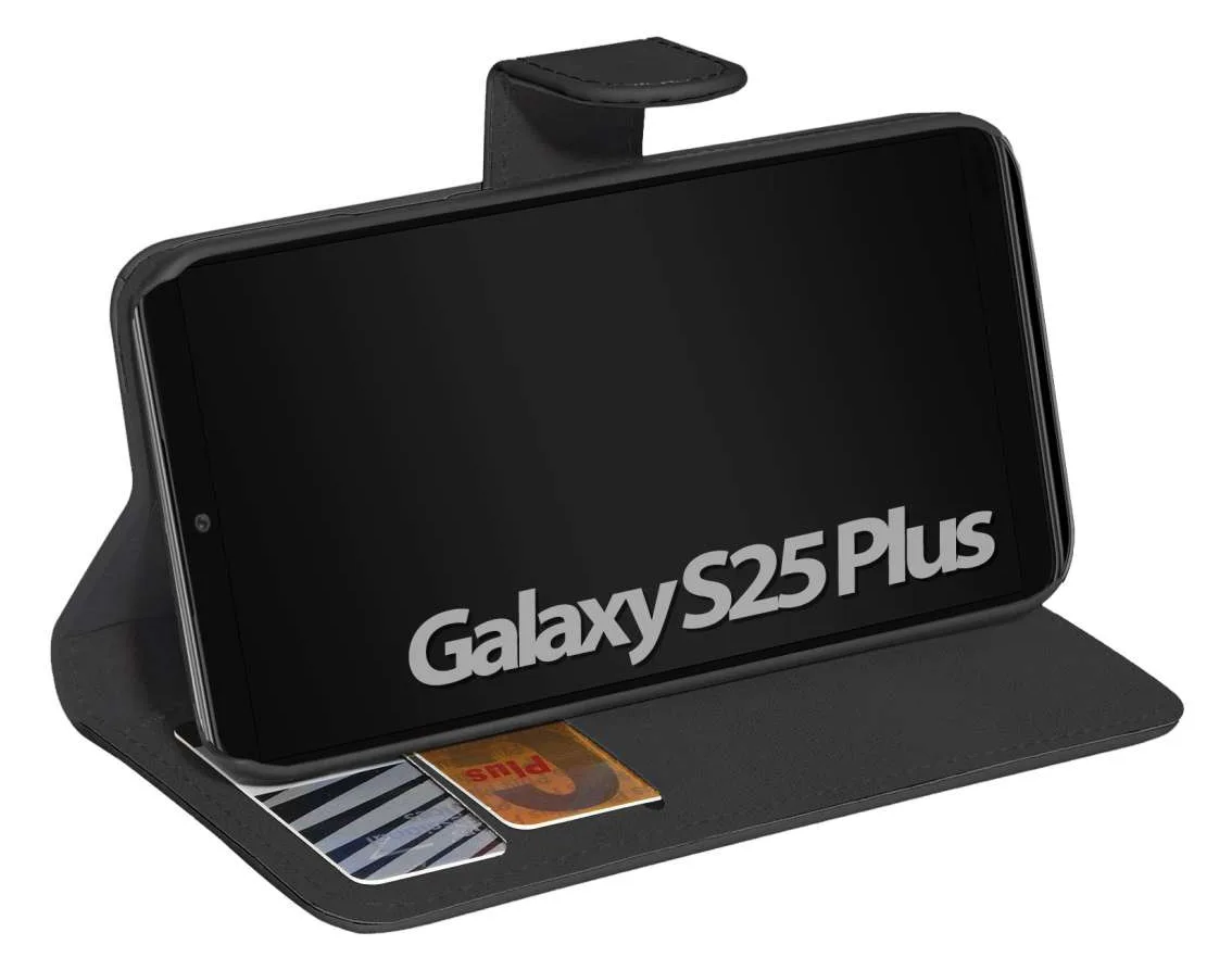 PEDEA Book Cover Classic für Samsung Galaxy S25+ 5G schwarz, Ansicht 3