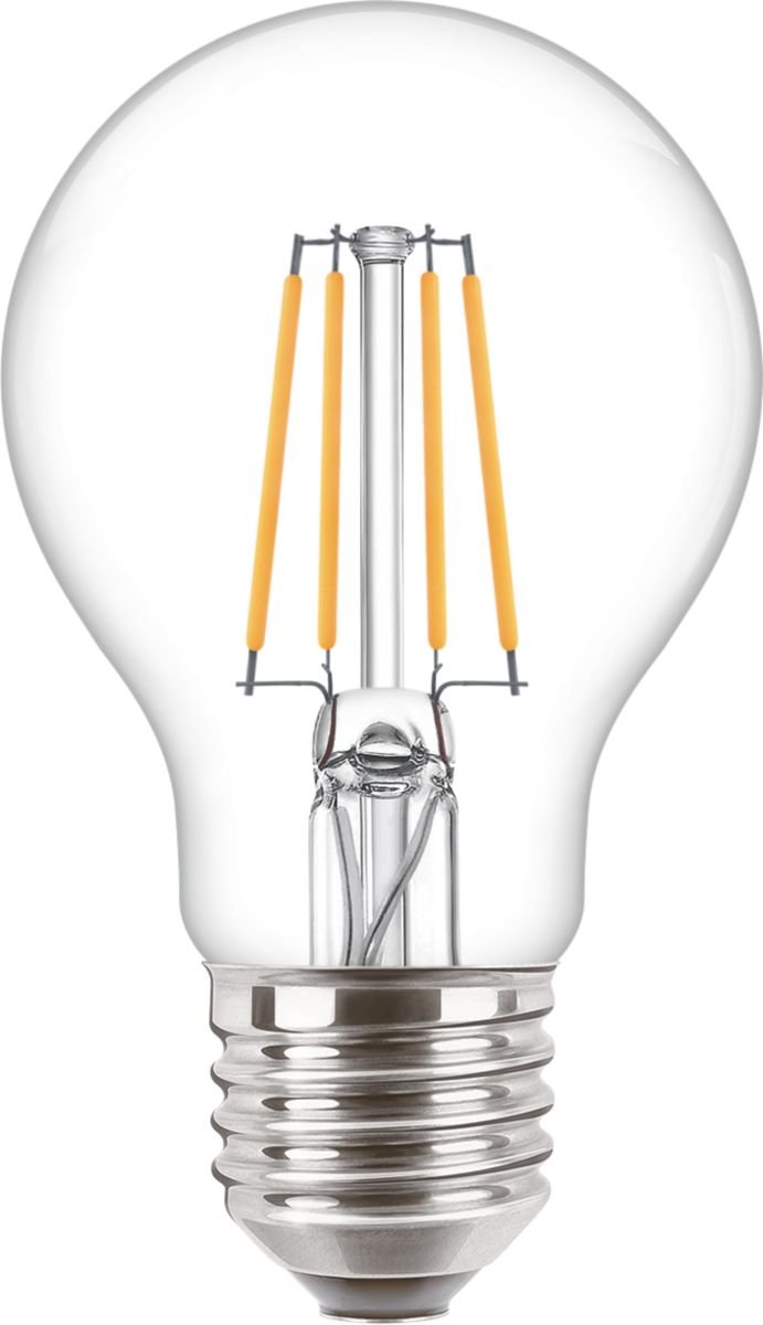 Philips CorePro - Glühbirne mit LED-Filament - Form: A60 - klar Finish - E27 - 4.3 W (Entsprechung 40 W)