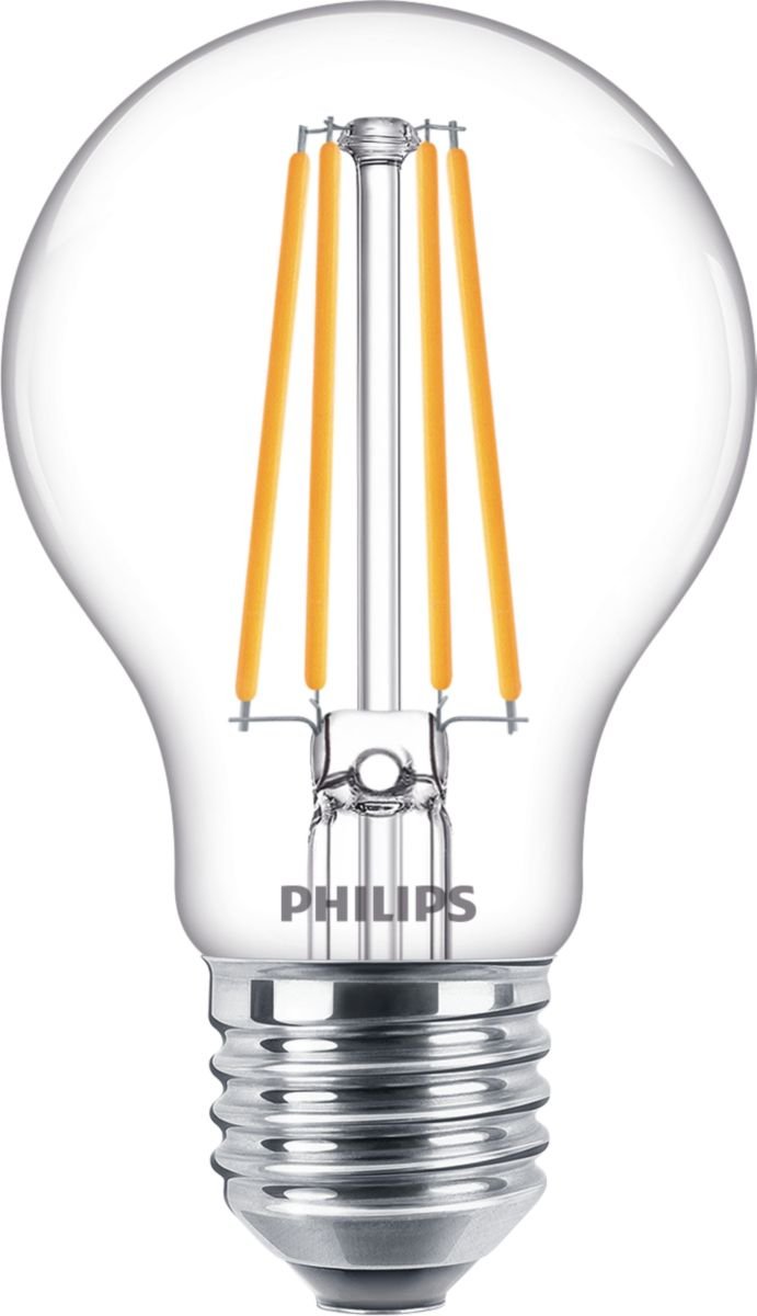 Philips CorePro - Glühbirne mit LED-Filament - Form: A60 - klar Finish - E27 - 8.5 W (Entsprechung 75 W)