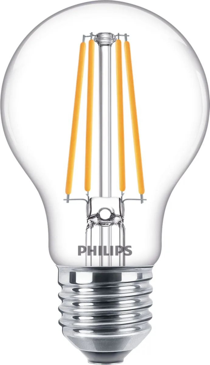 Philips CorePro - Glühbirne mit LED-Filament - Form: A60 - klar Finish - E27 - 8.5 W (Entsprechung 75 W), Ansicht 2