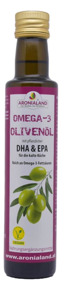 Omega-3 - Olivenöl mit DHA und EPA 250 ml