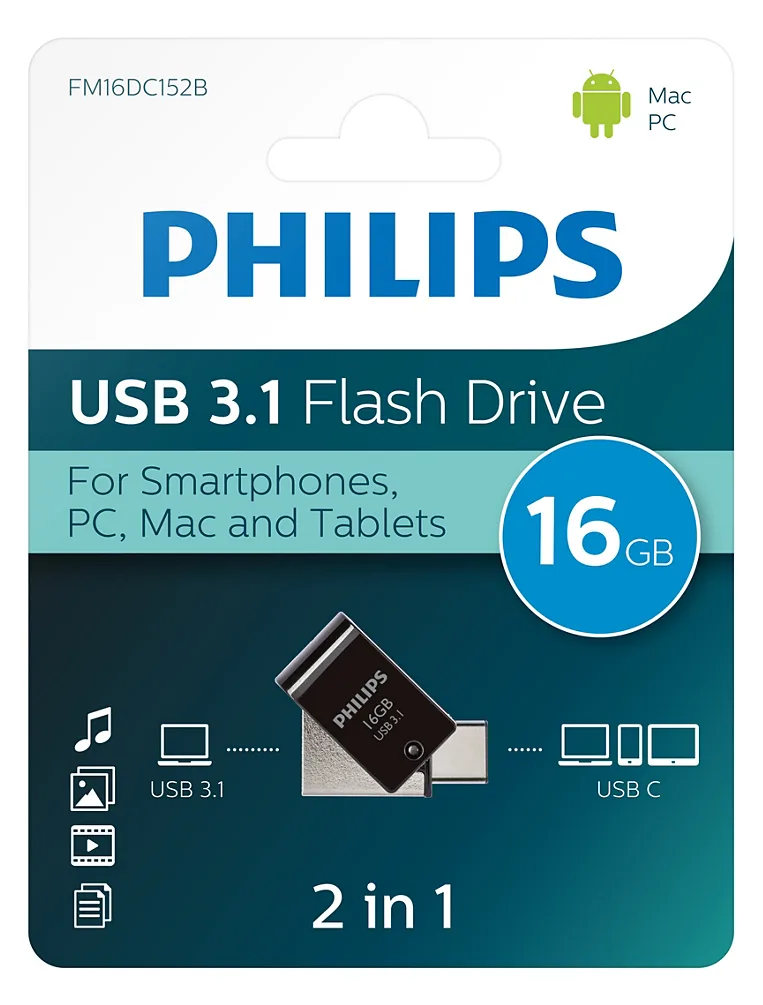 Philips FM16DC152B - USB-Flash-Laufwerk - 16 GB, Ansicht 2