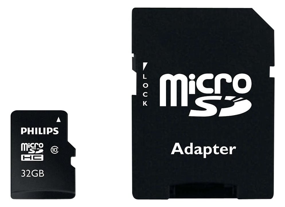 Philips FM32MP45B - Flash-Speicherkarte (microSDHC/SD-Adapter inbegriffen)