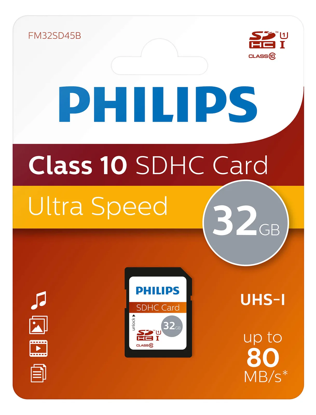 Philips FM32SD45B - Flash-Speicherkarte - 32 GB, Ansicht 3