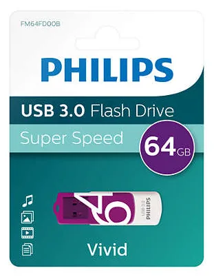 Philips FM64FD00B Vivid Edition 3.0 - USB-Flash-Laufwerk, Ansicht 3
