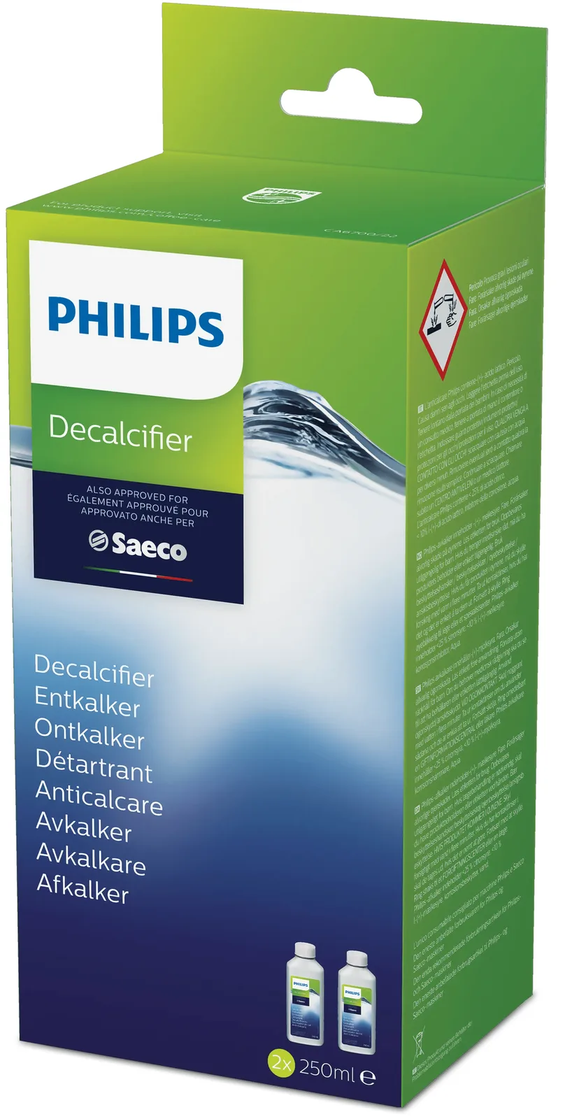 Philips Wie der CA6701/00 Entkalker für Espressomaschinen - 2 Stück(e) - Box - 66 mm - 80 mm - 169 mm - 500 g, Ansicht 2