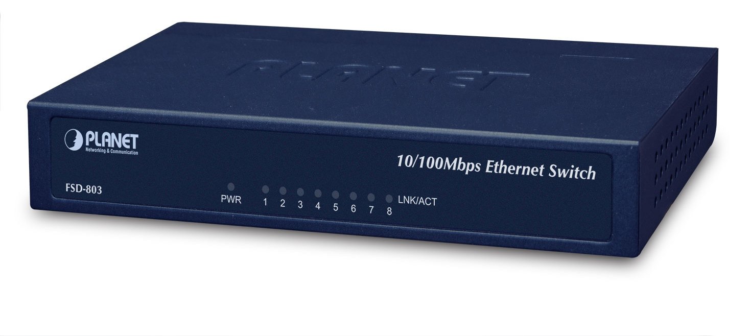 Planet FSD-803 - Switch - 8 x 10/100 - Desktop
