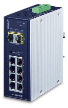 Planet IGS-10020MT - Switch - managed - 8 x 10/100/1000 + 2 x Gigabit SFP von LumaTech