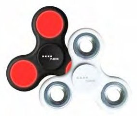 PLANTIN Ultron 130639 - Fidget spinner - Schwarz - Metallisch - Rot - Weiß - Kunststoff - 30 g - 2 Stück(e)