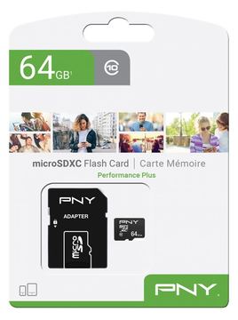 PNY Performance Plus - Flash-Speicherkarte - 64 GB von LumaTech