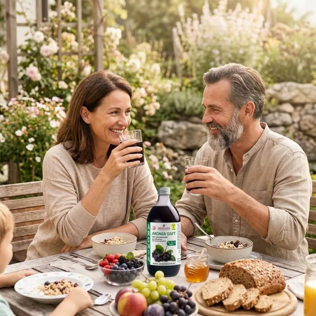 Bio-Aroniasaft 12 × 0,5 l – 100 % Direktsaft aus Österreich, 1.629 mg OPC pro 50 ml, Ansicht 3