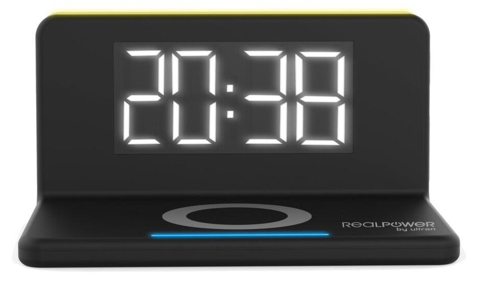 RealPower ChargeAir - Digitaler Wecker - Rechteck - Schwarz - 10 W - China - LED