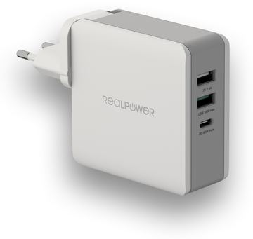 RealPower DeskCharge-65 Travel - Drinnen - AC - 20 V - Grau von LumaTech