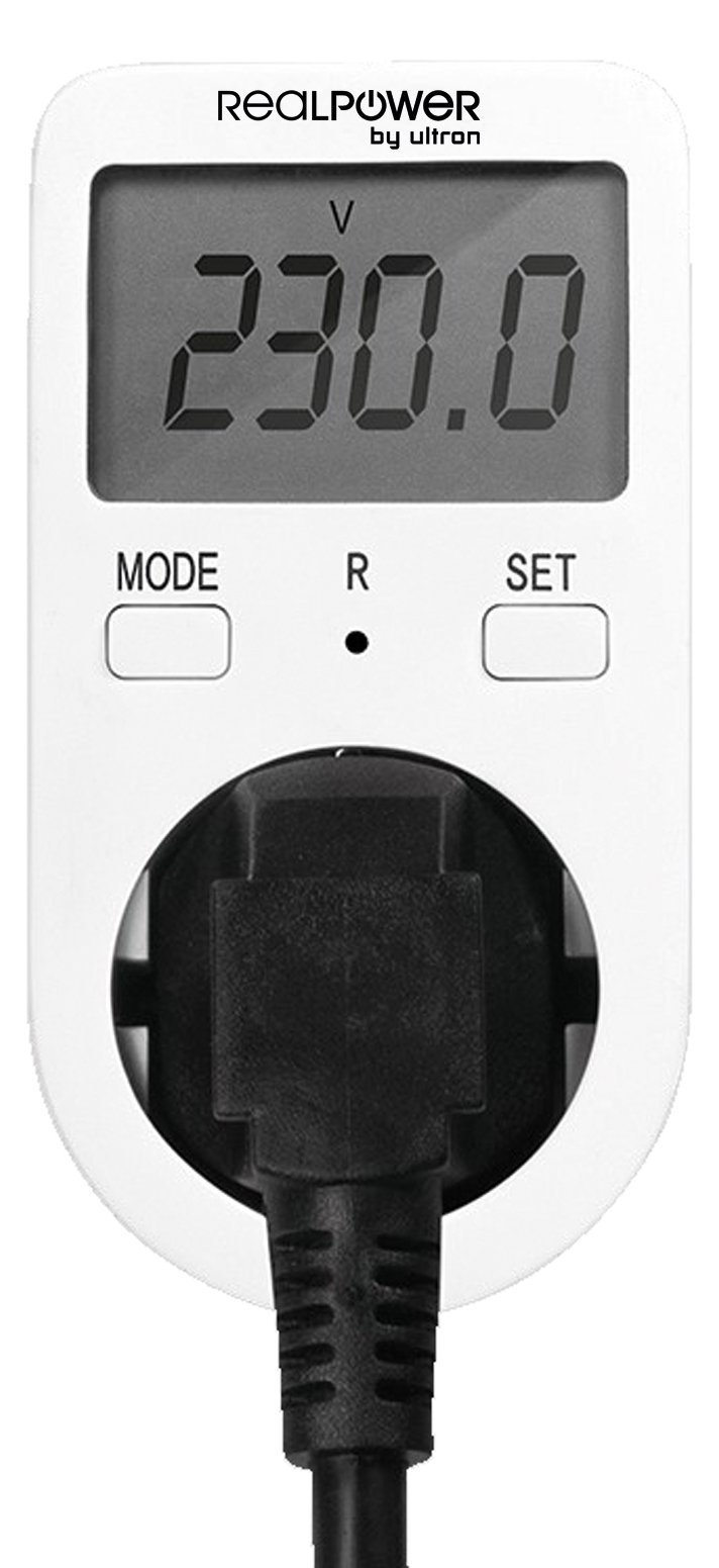 RealPower EM-1 Energiemessgerät - LCD - AC - 16 A - 76 mm - 53 mm - 100 mm
