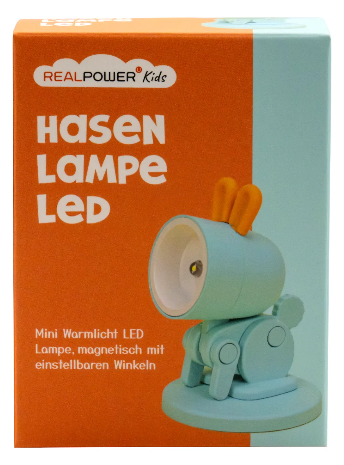 RealPower LED-Tier Taschenlampe Blue rabbit mit Sockel, Ansicht 3