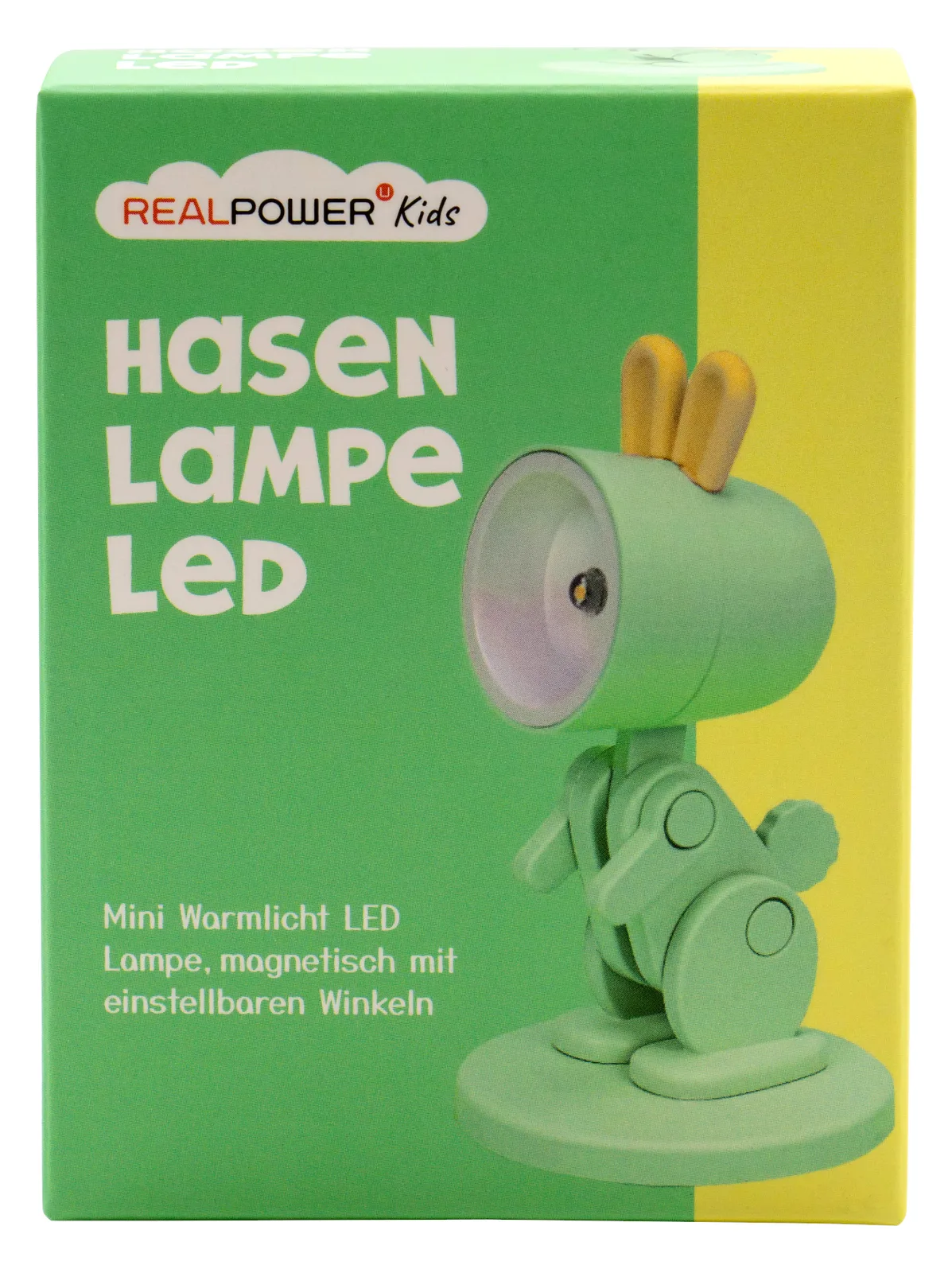 RealPower LED-Tier Taschenlampe Grenn rabbit mit Sockel, Ansicht 3