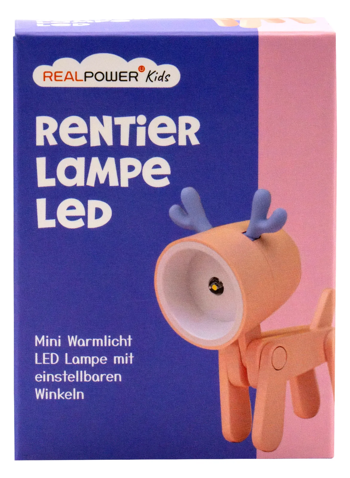 RealPower LED-Tier Taschenlampe Pink deer, Ansicht 3
