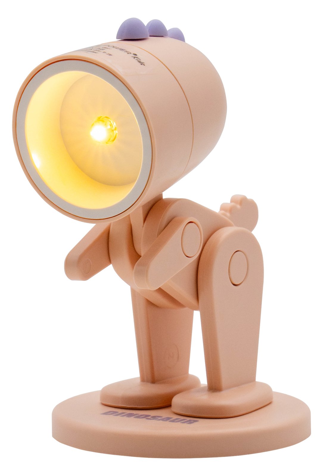 RealPower LED-Tier Taschenlampe Pink dino mit Sockel
