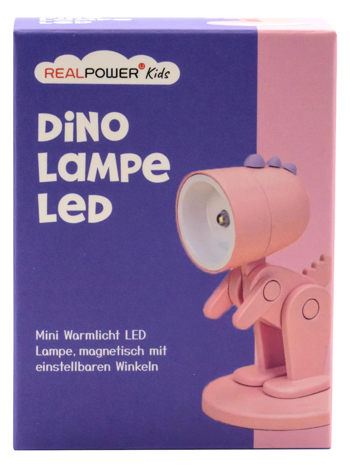 RealPower LED-Tier Taschenlampe Pink dino mit Sockel, Ansicht 3