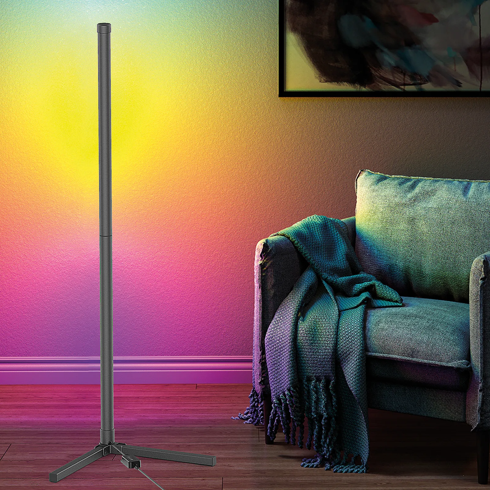 RealPower Light Stick 1 LED Standleuchte RGBIC RC, Ansicht 3