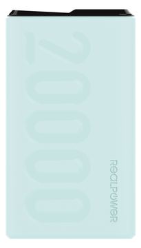 RealPower PB-20000PD+ Nutopia - 20000 mAh - Blau von LumaTech