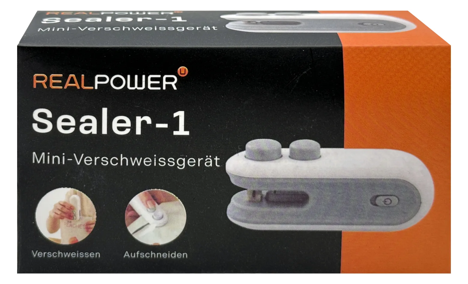 RealPower Sealer-1 Mini Verschweissgerät mit Messer, Ansicht 3
